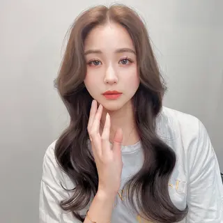 ロング カラー 韓国レイヤー/ 顔周り💕田中将吾のヘアスタイル