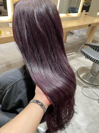 ロング カラー 長澤 理江のヘアスタイル