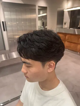 パーマ メンズ ブリーチ/パーマ特化 片平和寿のヘアスタイル