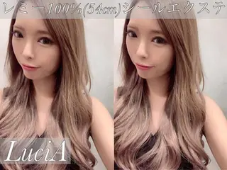 ロング カラー ヘアアレンジ LuciA/エクステ カラーのヘアスタイル
