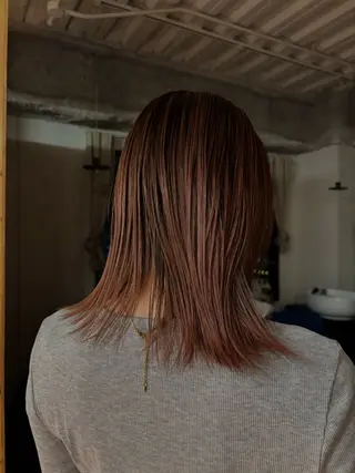 ミディアム カラー Chikashitsu所属・Ren /北堀江のヘアスタイル