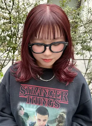 ミディアム カラー レイヤーカット/艶髪 ✨💭KIRARIのヘアスタイル