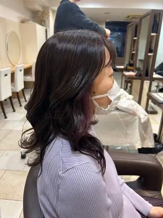 セミロング カラー 脇野 真琴のヘアスタイル