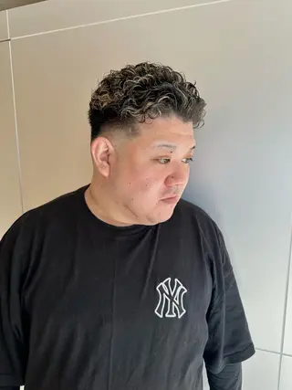 ショート パーマ メンズ メンズパーマ達人/ フェード/イツキのヘアスタイル