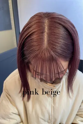 ミディアム カラー charm《銀座》 ヘアセット/縮毛矯正のヘアスタイル