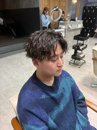 パーマ メンズ 垢抜けへの近道✂️ メンズ縮毛矯正/齊藤のヘアスタイル