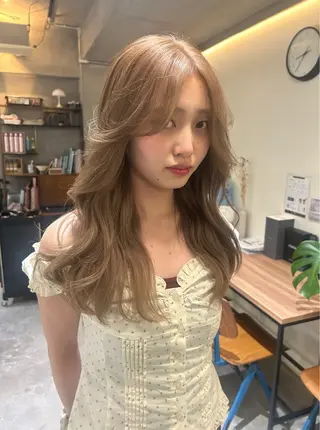 ロング カラー 韓国ボブ/レイヤー カット/ EMIRIのヘアスタイル