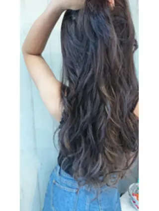 ロング ヘアアレンジ チビ編み込みエクステ シールEXどぅ〜すのヘアスタイル