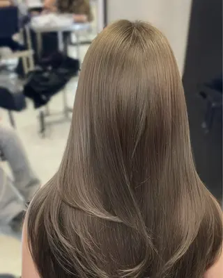 ロング カラー 艶カラー♡クール トレンドヘア♡アユミのヘアスタイル