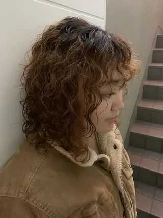 ミディアム パーマ 縮毛矯正✖️似合わせ 🌻ヒトミのヘアスタイル