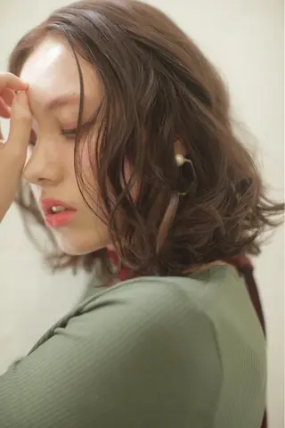 ショート カラー パーマ 心斎橋 女性 スタイリスト  大阪のヘアスタイル