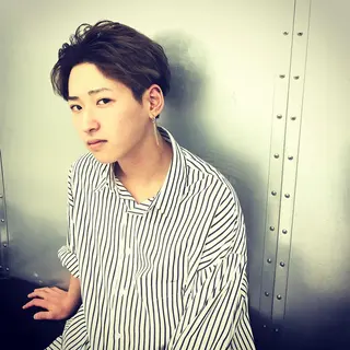 メンズ メンズブリーチカラー /パーマ ごーた立川のヘアスタイル