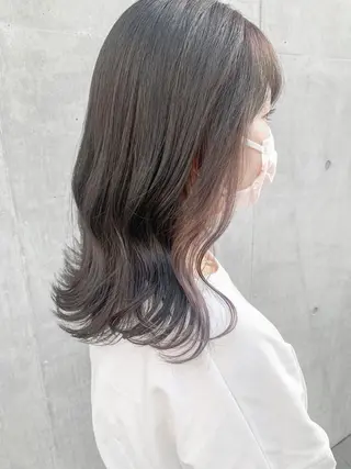 ミディアム カラー ヘアアレンジ yuka .のヘアスタイル