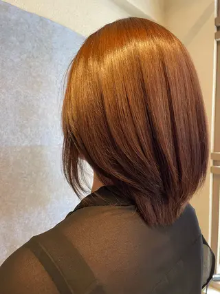 ミディアム カラー 【髪質改善】【美髪】 【ツヤ髪】ほしのちりのヘアスタイル