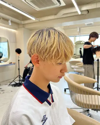 メンズ スパイキーショート/ センターパート/奈菜のヘアスタイル