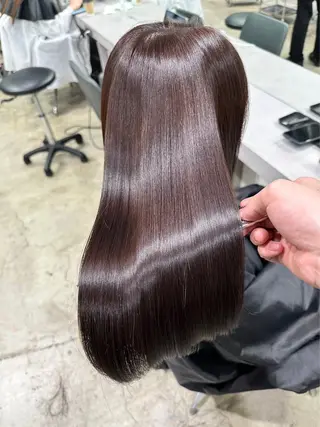 ロング 【ヤバ髪から美髪へ】 縮毛矯正特化アチワのヘアスタイル