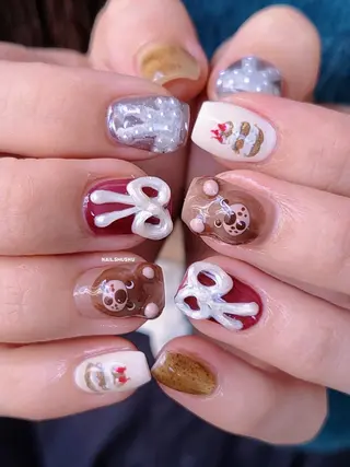 ネイル 3dパーツ/流行り 👧shushu❤️のネイルデザイン