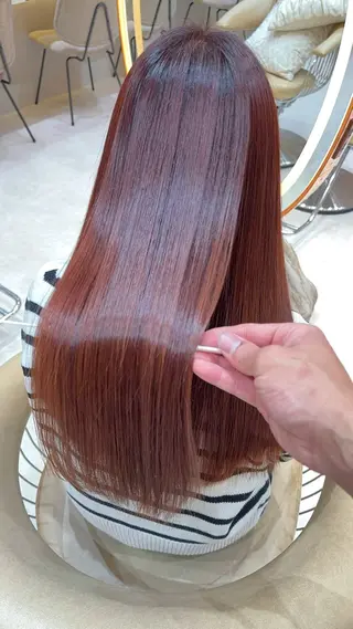 ロング カラー レイヤー❣️縮毛矯正 川村利幸のヘアスタイル