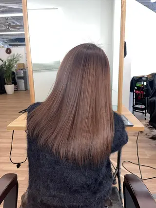 セミロング カラー HIROKO / 透明感暖色カラー🎀のヘアスタイル