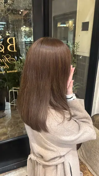 セミロング カラー デジタルパーマ／ Maayaのヘアスタイル