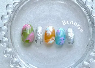 ネイル 0203ムニムサン 💙Mizuhoのネイルデザイン