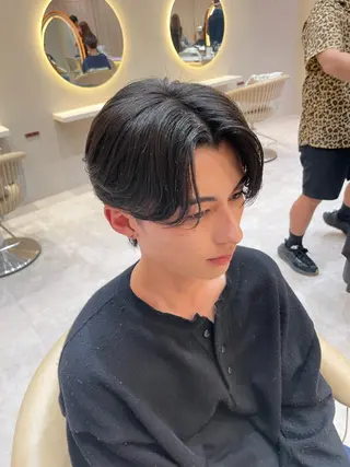 ショート カラー パーマ ヘアアレンジ メンズ 亀井隆汰/メンズ専門 パーマ特化美容師のヘアスタイル