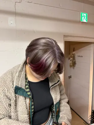 ショート tokute 中野真咲🐺のヘアスタイル