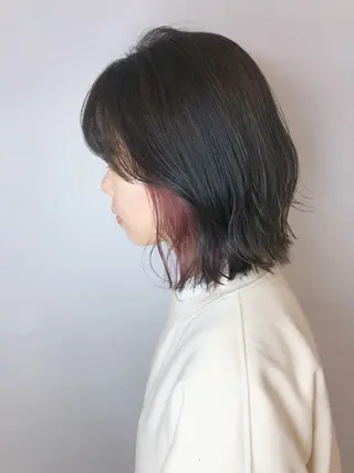 ミディアム 山崎 俊介のヘアスタイル