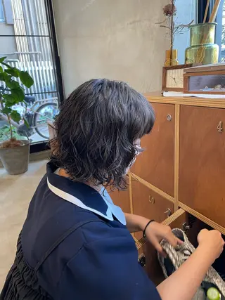 パーマ 鶴井 美空のヘアスタイル