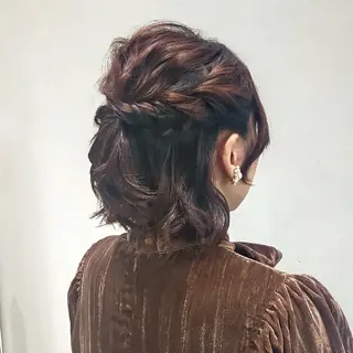 ミディアム ヘアアレンジ ヘアアレンジ/透明感 カラー/AKARIのヘアスタイル