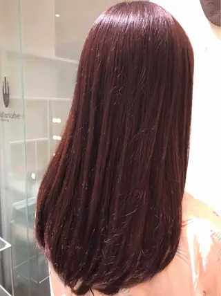 ロング カラー 髪質改善TR 透明感カラーHanaのヘアスタイル