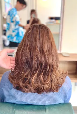 カラー ブリーチ/ストレート ダブルカラーtetoのヘアスタイル