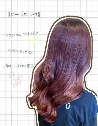 セミロング カラー ヘアアレンジ illmu所属・中野 花菜のヘアスタイル