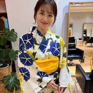 ミディアム 大橋 芽衣のヘアスタイル