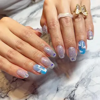 ネイル To Me Nail所属・🩵 mei🩵のネイルデザイン