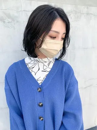 ショート カラー パーマ ヘアアレンジ yuka .のヘアスタイル