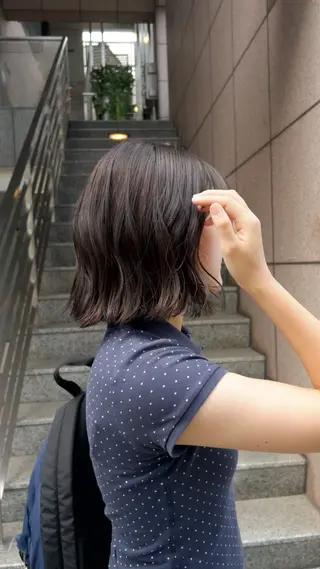 ショート カラー じゅわっと暖色カラー 🍊Moemiのヘアスタイル