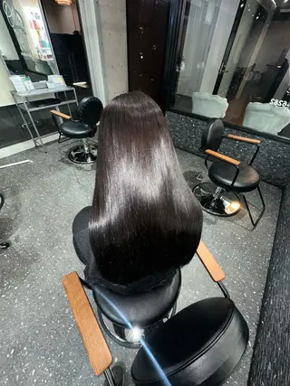 ロング カラー パーマ 髪質改善⭐️縮毛矯正 中野⭐️Rinaのヘアスタイル