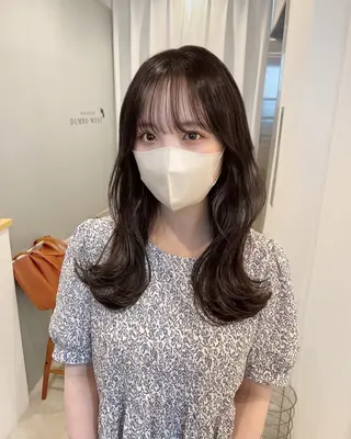 セミロング 似合わせ/小顔/ 韓国✨KAITOのヘアスタイル