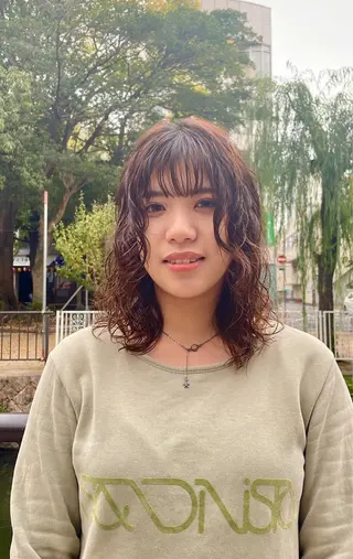 ミディアム パーマ 🫧髪質整形師 イケモトタクマ🎩のヘアスタイル