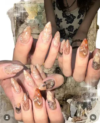 ネイル kana/モード ・グランジ໒꒱のネイルデザイン