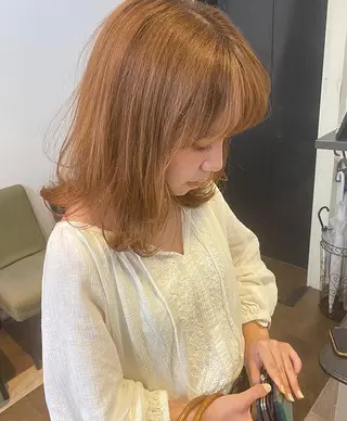 ミディアム GiseL アンリのヘアスタイル