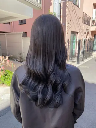 ロング カラー グレージュ/透明感/ 韓国ヘア/RISAのヘアスタイル