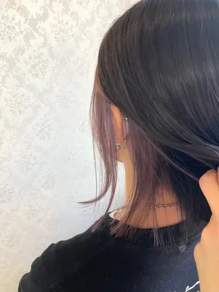 ミディアム カラー ヒヨシ ルナのヘアスタイル