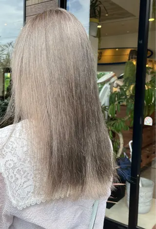 セミロング カラー 飯盛 数馬のヘアスタイル