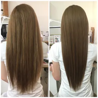 ロング 安永 涼のヘアスタイル