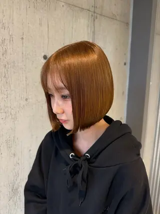ミディアム カラー ヘアアレンジ 美髪・艶カラー・ ボブ・リクト💥のヘアスタイル