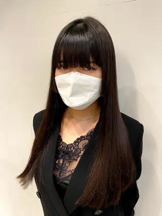ロング 透明感カラー/似合わ せカット/大島実加永のヘアスタイル