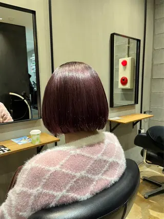 ショート カラー ヘアアレンジ みわ/博多 ブリーチ/メンズヘアのヘアスタイル