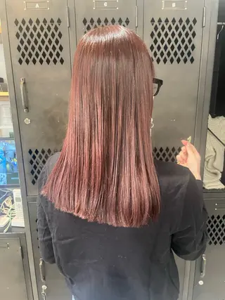 ミディアム カラー レイヤーカット/髪質 改善/矯正🤍吉田のヘアスタイル